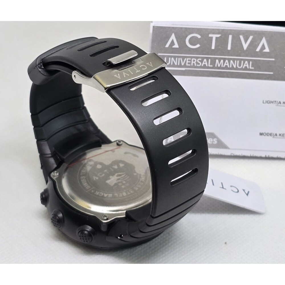 Activa Odyssey X Invicta Men's Digital Watch 53mm All Black ACW1237-001 - Picture 5 of 6